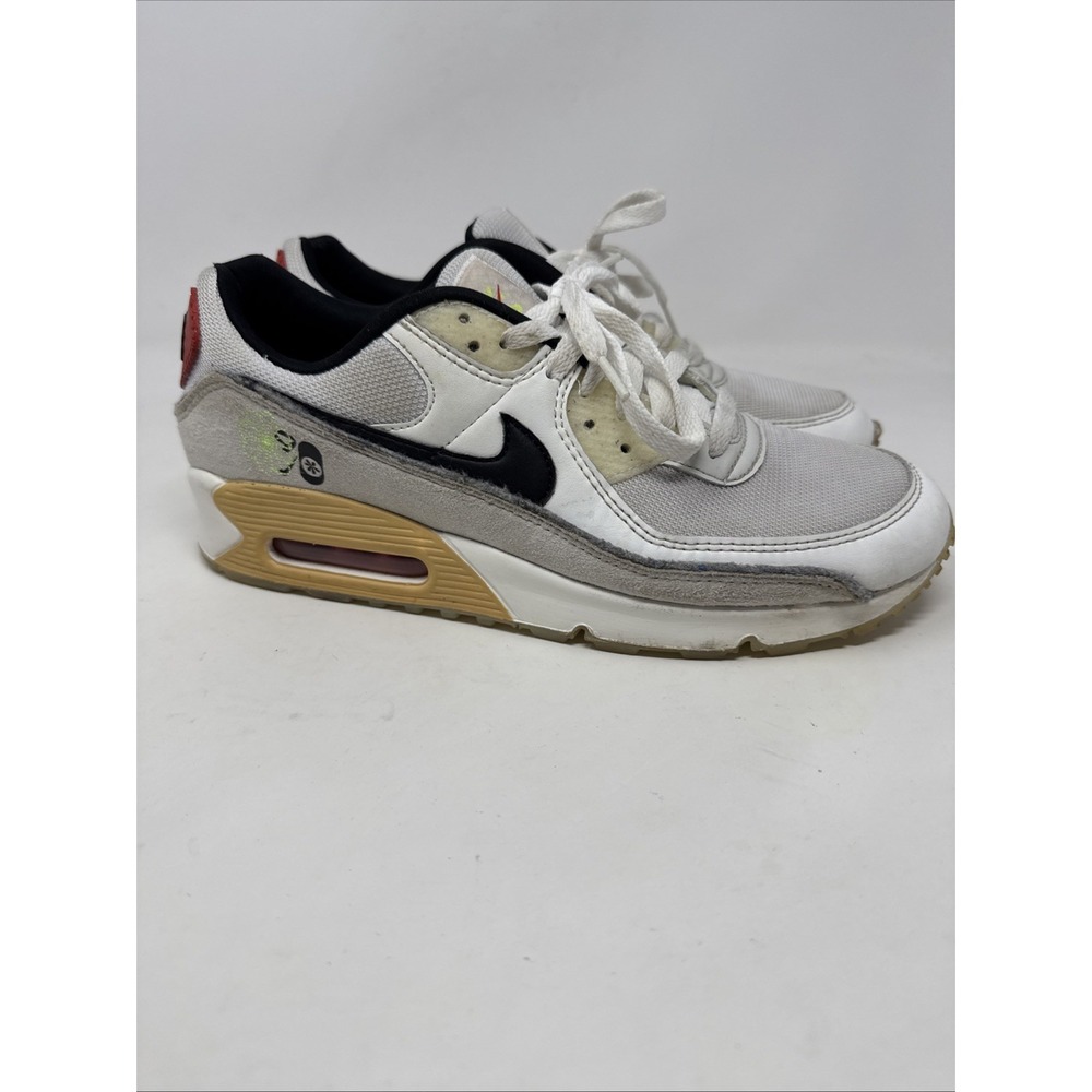 Nike Air Max 90 DV3335-100 SE Swoosh Fiber UFO White Light Bone Sesame Size 10.5